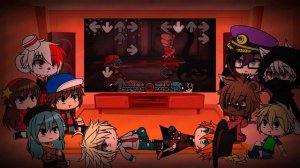 Fandom react to FNF vs Cartoon Cat V2 That's All Folks