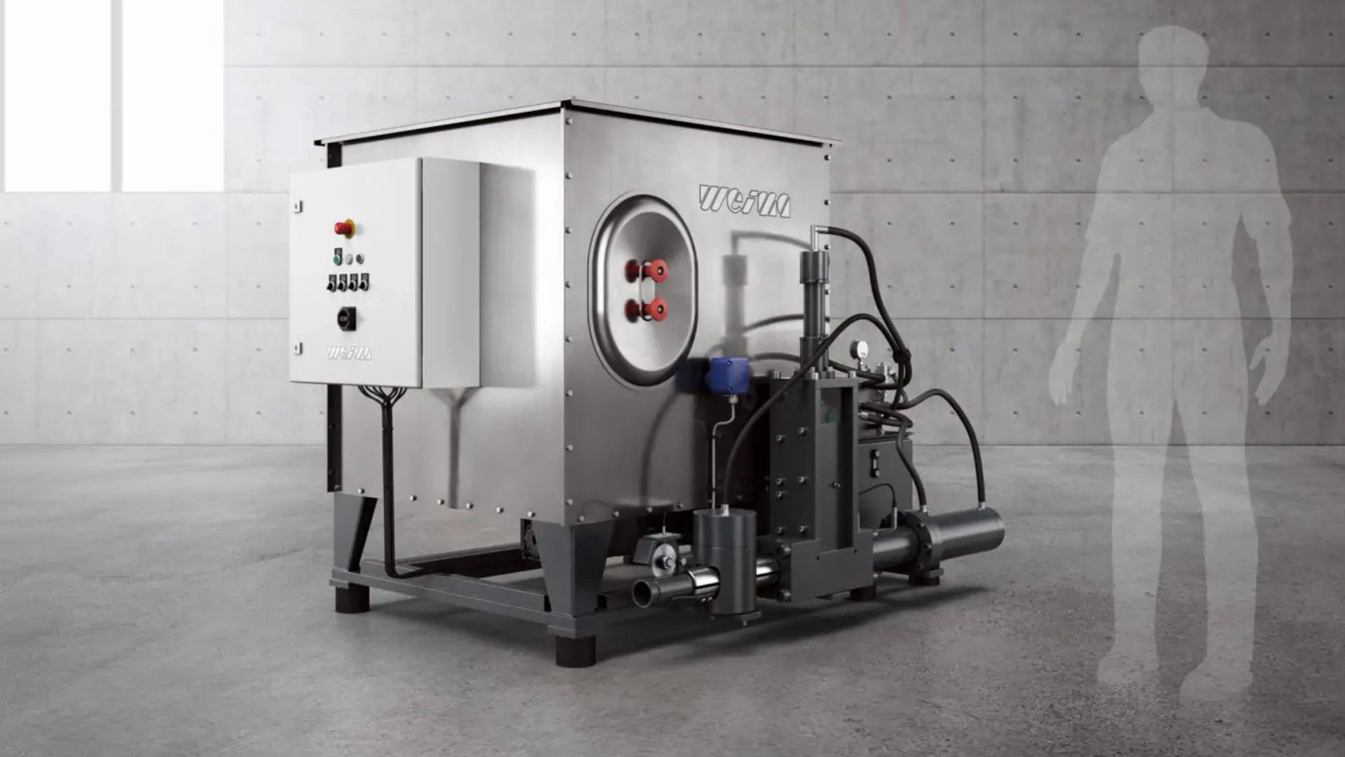 Пресс WEIMA C 140 для производства топливных брикет из древесной стружки | Топливные брикеты