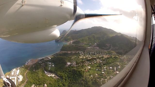Fly Montserrat Britten-Norman BN2 Islander landing in Montserrat (TRPG) смотреть онлайн