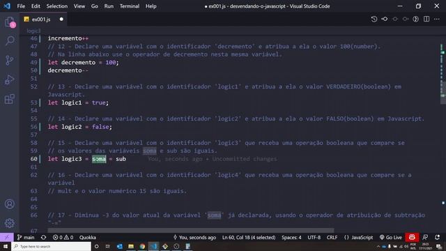 Exercício 001 - Resolução [Trilha JavaScript] смотреть онлайн