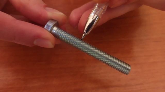 Измерение шага резьбы шпильки с помощью метода рядов смотреть онлайн