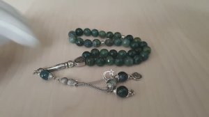 Мусульманские четки из мохового агата 05/33