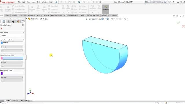Mate Reference | Adding Mate References in SOLIDWORKS | SW Assembly Modeling | Tutorial 82 смотреть онлайн