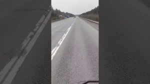 Весовая рамка показывает перегруз на пустом грузовике ЕКАД 41 км