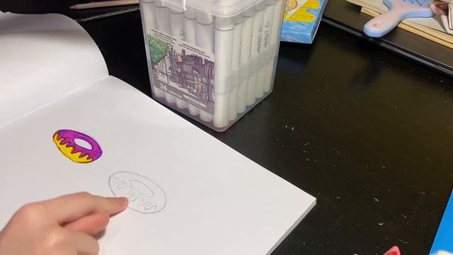 Пончик ДЕШЕВЫМИ фломастерами против ДОРОГИХ маркеров