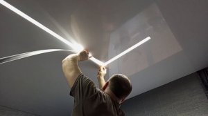 Монтаж световой линии.