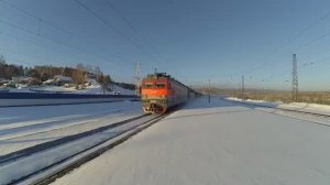 Грузовые поезда России на Транссибе зимой | Железная дорога | РЖД