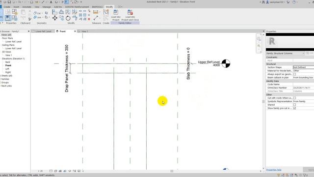 How to create family column drop panel in Revit 2021 смотреть онлайн