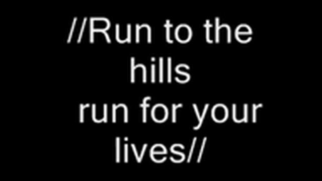 IRON MAIDEN LYRICS - RUN TO THE HILLS смотреть онлайн