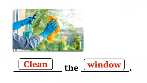 Household chores vocabulary