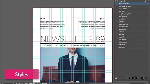 FREE Newsletter Template for InDesign смотреть онлайн