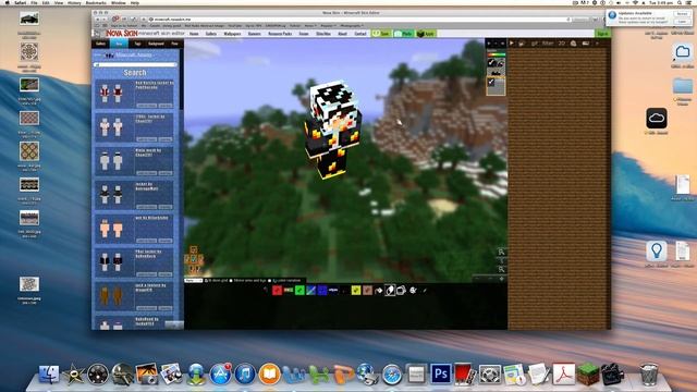 Tutorial - How to change your minecraft skin in 3D! смотреть онлайн