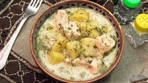 Покорят с первого кусочка! КАРТОШКА С КУРИЦЕЙ В СМЕТАННО-СЛИВОЧНОМ СОУСЕ
