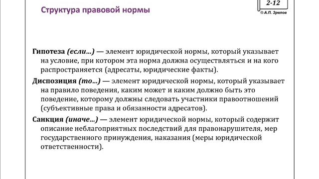 Основы теории права и правоведения.