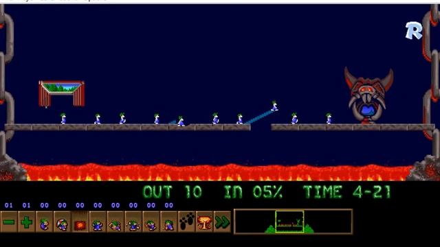 Lemmings Custom Level - Think Twice смотреть онлайн