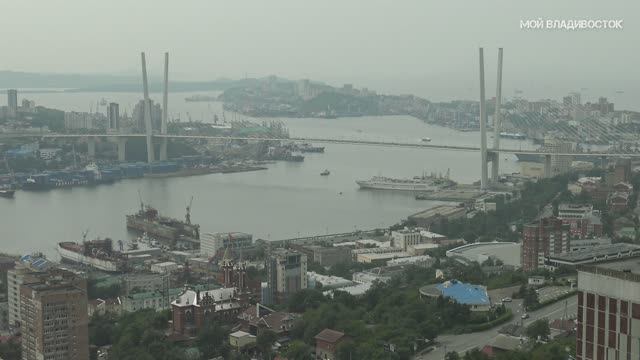 Владивосток вид с сопки Буссе (24 августа 2024). смотреть онлайн