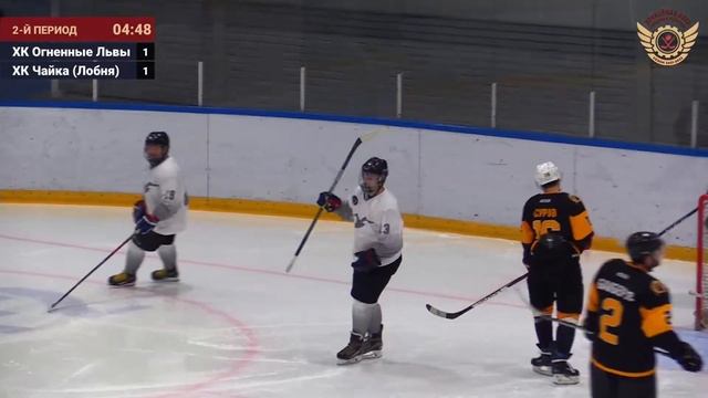 ХК Огненные Львы – ХК Чайка (Лобня) | Дивизион Оберон | ЛД Arena Play смотреть онлайн