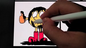 Drawing Friday Night Funkin VS New Pibby Pacman/Ms.Pacman / PAC-MAN (fnf mod)