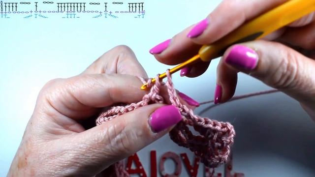 Crochet stitch spring- WITH GRAPHICS ON THE VIDEO смотреть онлайн