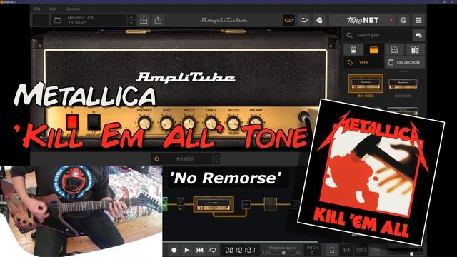 Metallica KILL 'EM ALL guitar tone - AmpliTube 5 смотреть онлайн