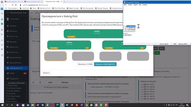 Phenomenal Club. Оплата позиций. Как рассчитать сколько нужно средств❓PNM Токен. Staking pool 2.0 смотреть онлайн