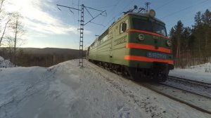 Грузовые и пассажирские поезда России на Транссибе | Железная дорога в Сибири | РЖД