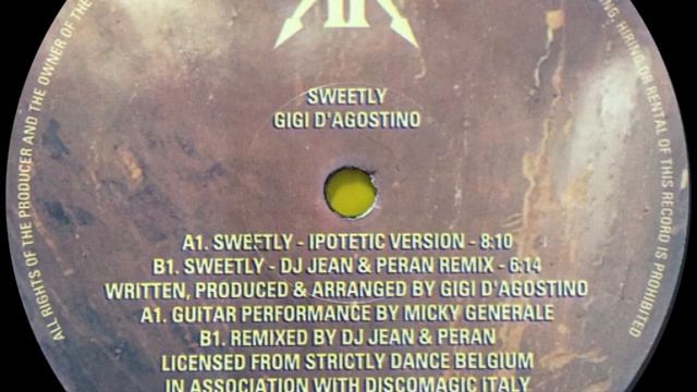 Gigi D Agostino - Sweetly (DJ Jean & Peran Remix) Classic House 1996 (HQ Sound) смотреть онлайн