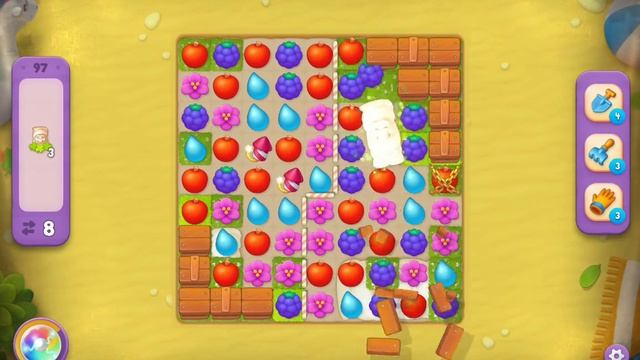 Gardenscapes Level 97 - [14 moves] [2023] [HD] solution of Level 97 Gardenscapes [No Boosters] смотреть онлайн