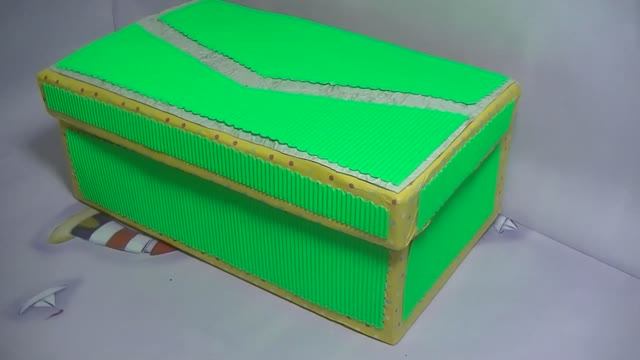 Шкатулка из обувной коробки своими руками . Переделка и декор картонной коробки . смотреть онлайн