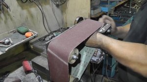 Самодельный ленточный гриндер, ленточный шлифовальный станок своими руками, mini гриндер.