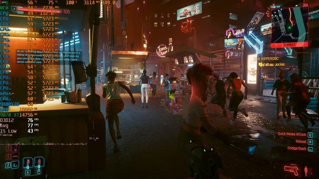 Cyberpunk 2077 1440p RT Ultra + 3 мода + FSR4 через optiscaler смотреть онлайн