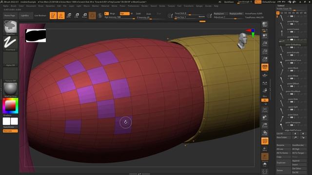 ZBrush - ZModeler Point(Actions) - "Do-Nothing" смотреть онлайн