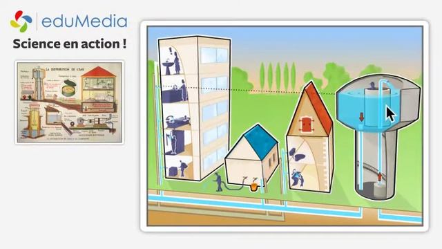 Chateau d'eau. Carte murale vs animation смотреть онлайн