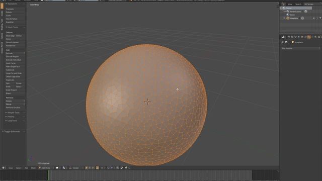 Hexagonal (almost) sphere in blender смотреть онлайн