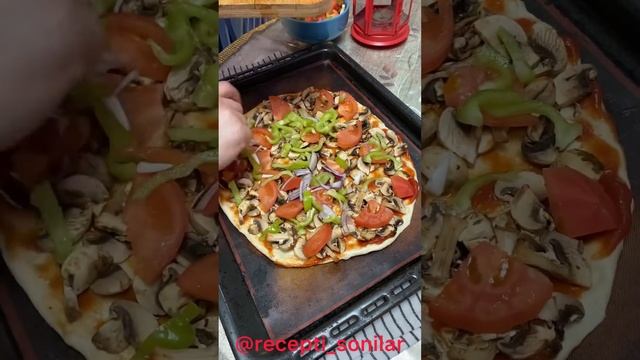 Лёгкая пицца | Быстро и вкусно | #recepti_sonilar