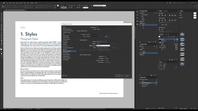 How to make multi-level numbering in InDesign - Tutorial смотреть онлайн