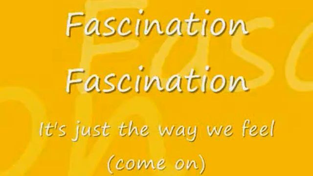 Alphabeat - Fascination. LYRICS