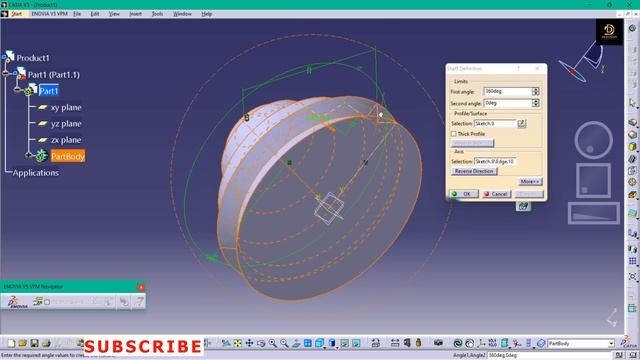 CATIA V5 || SHAFT COMMAND || Hindi me#catia #designingtutorials смотреть онлайн