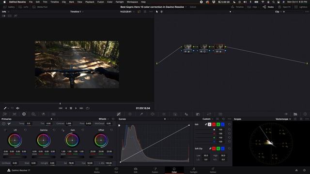 How to Colorgrade GoPro Footage - Davinci Resolve Tutorial смотреть онлайн