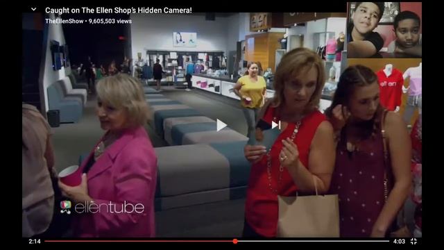 Reacting to the Ellen show hidden camera смотреть онлайн
