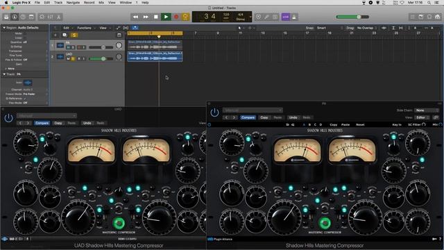 Shadow Hills Mastering Compressor - UAD vs Plugin Alliance comparison смотреть онлайн