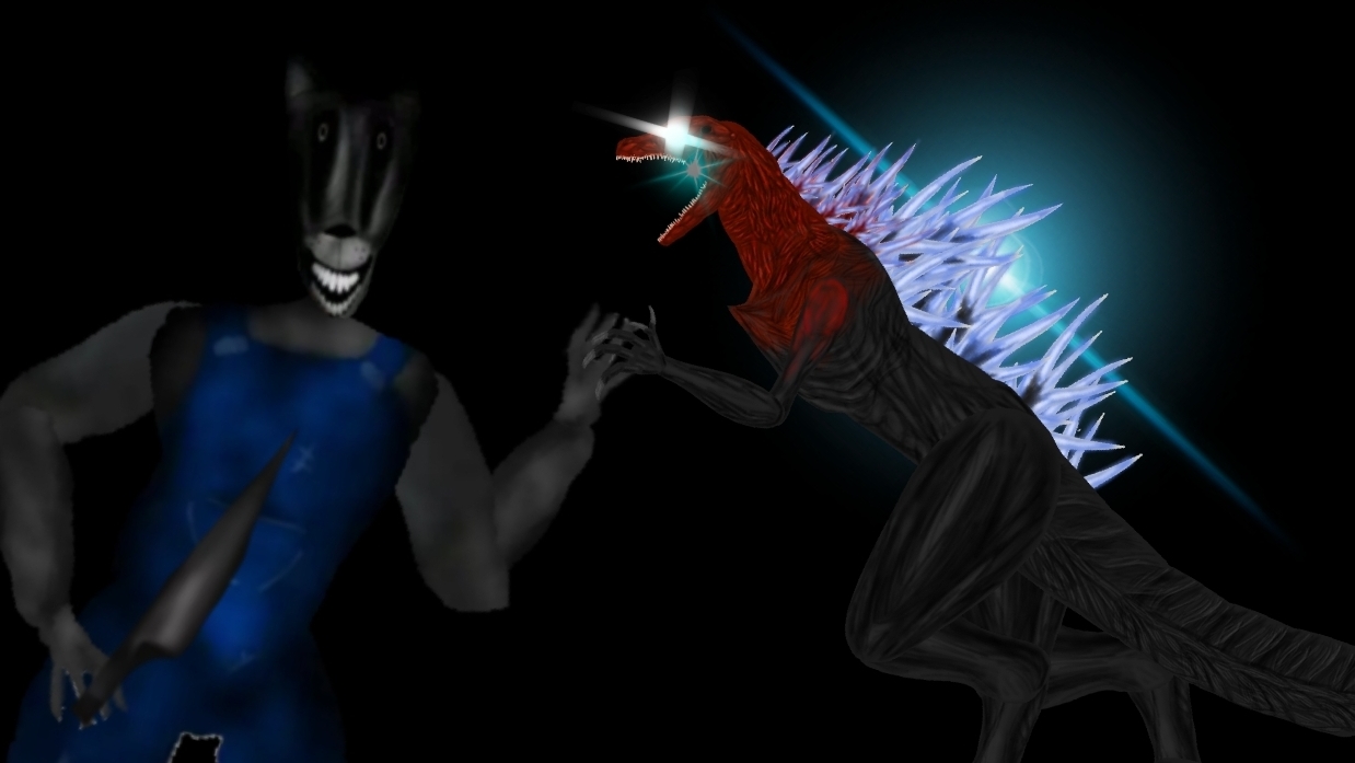 Godzilla Bloodth (horror) VS Wolf (horror) смотреть онлайн
