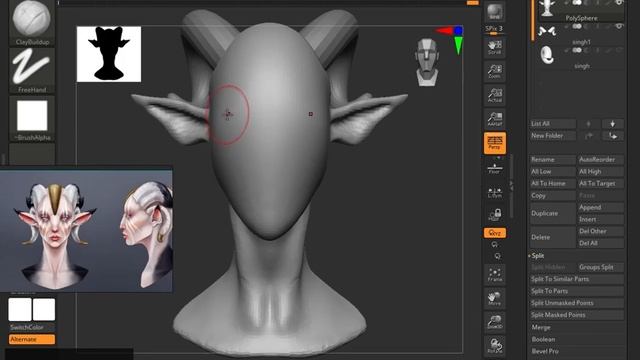 Sculpting a Female Head in Zbrush Tutorial | Step-by-Step Guide смотреть онлайн