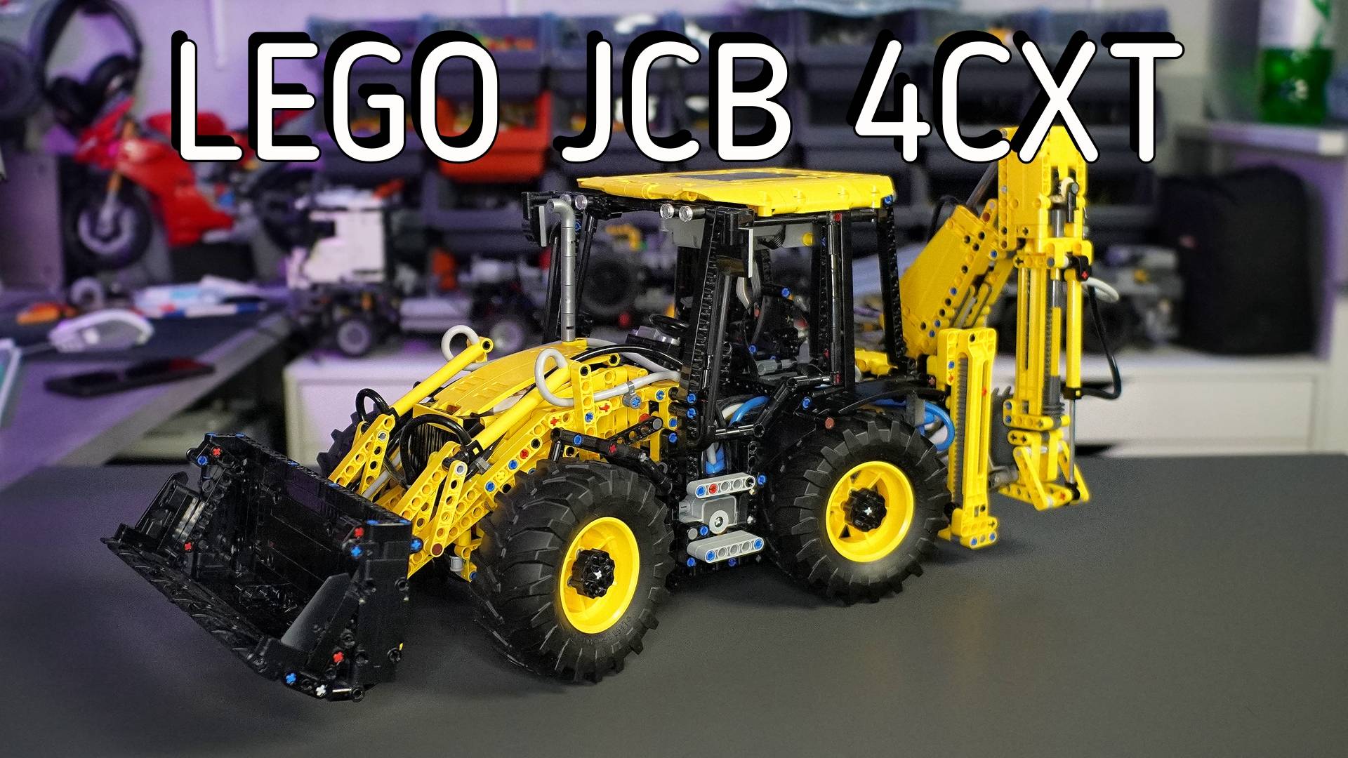 Lego JCB 4CXT (back-hoe loader) MOC смотреть онлайн