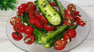 ДЕЛАЙТЕ БОЛЬШЕ!  МАЛОСОЛЬНЫЕ ОГУРЦЫ и ПОМИДОРЫ в пакете - Любимый рецепт