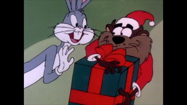 Bugs Bunny and Taz- Santa Claus is Coming To Town Song Audio смотреть онлайн