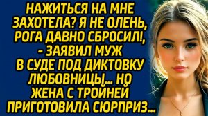 Нажиться на мне захотела? Я не олень, рога давно сбросил, заявил муж в суде под диктовку любовницы…