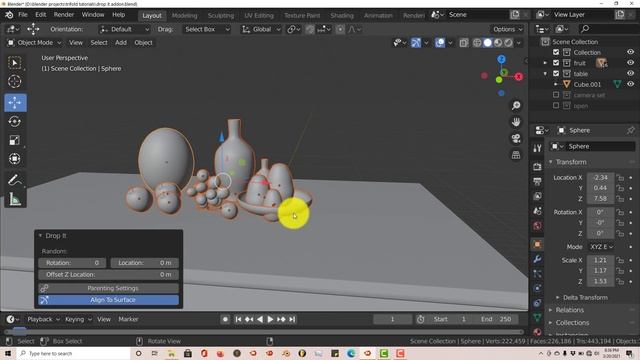 Blender Quick Tip: The Drop it addon смотреть онлайн