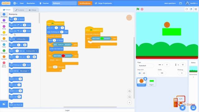 Ballspiel Tutorial Scratch | JN Codes смотреть онлайн