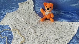 ПЛАТЬЕ БЕЛАЯ ЛИЛИЯ  КРЮЧКОМ. МАСТЕР-КЛАСС.